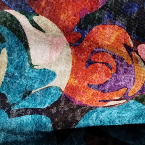 Vtg amma made in LA Boho floral top M - Picture 6 of 6